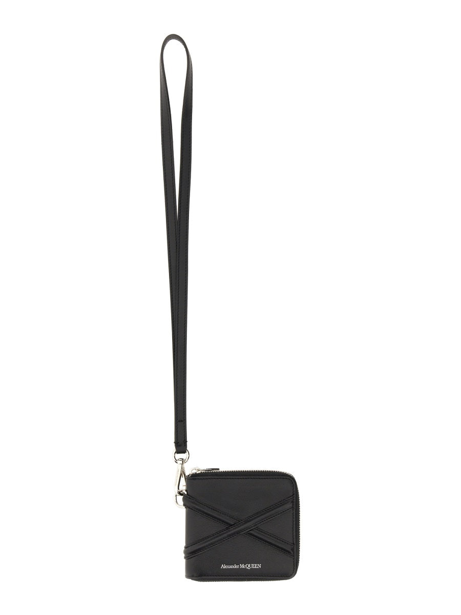 Alexander McQueen Wallets? Alexander Mcqueen Men Harness Wallet Compact Luxury Card Wallet