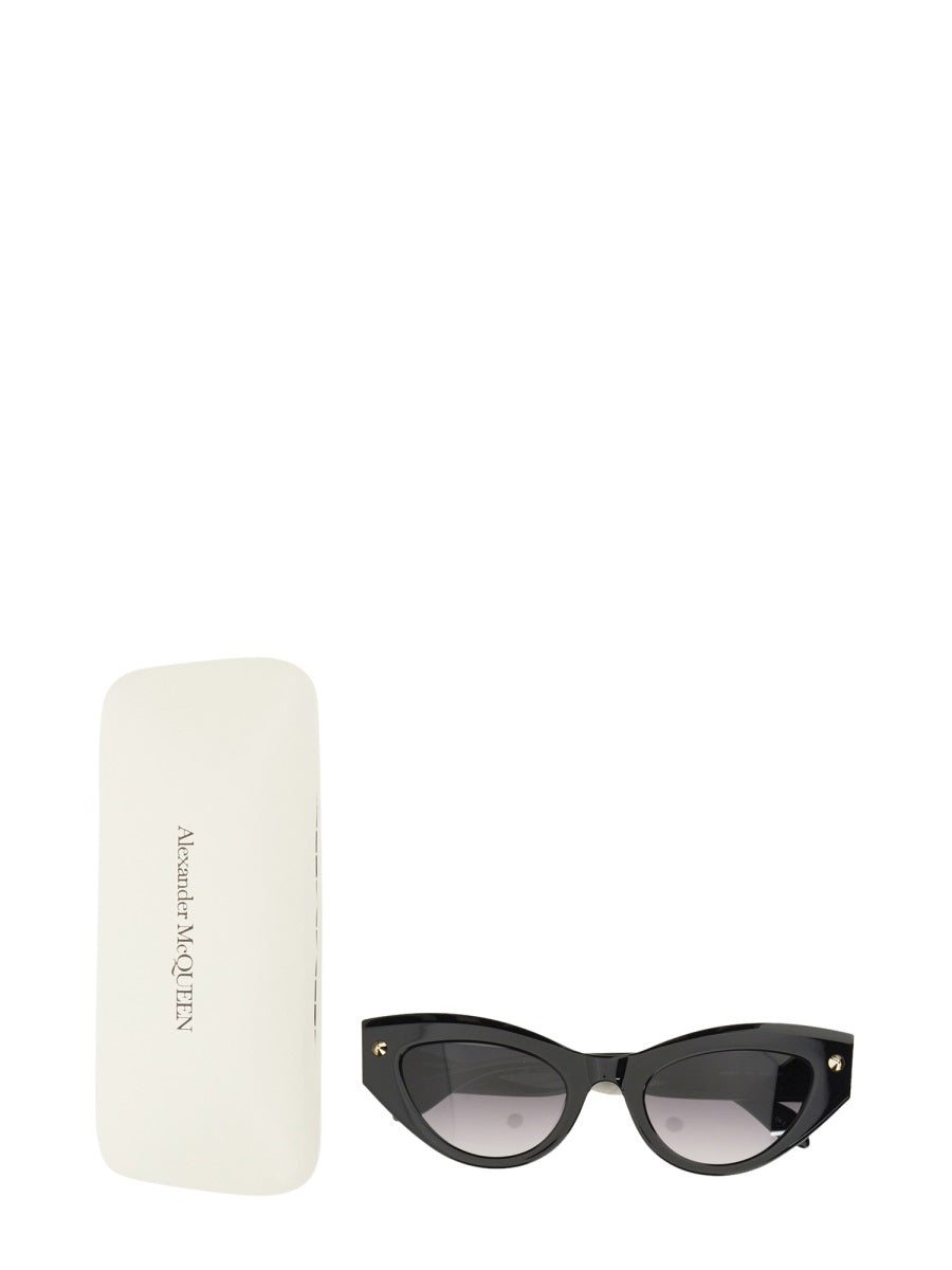 Alexander McQueen sunglasses side profile designer luxury fashion