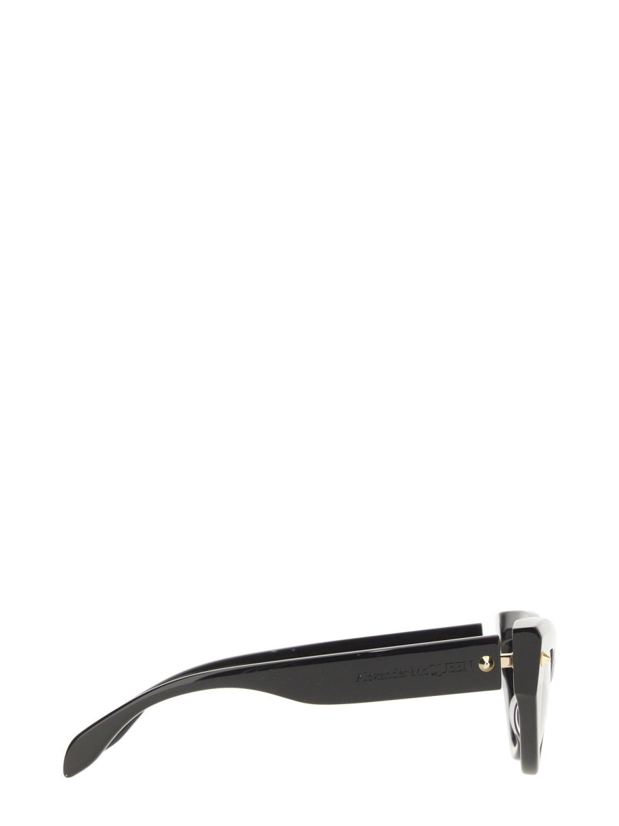 Alexander McQueen Sunglasses? Alexander Mcqueen Women Cat-Eye Sunglasses Spike Studs Luxury Designer UV Sunglasses