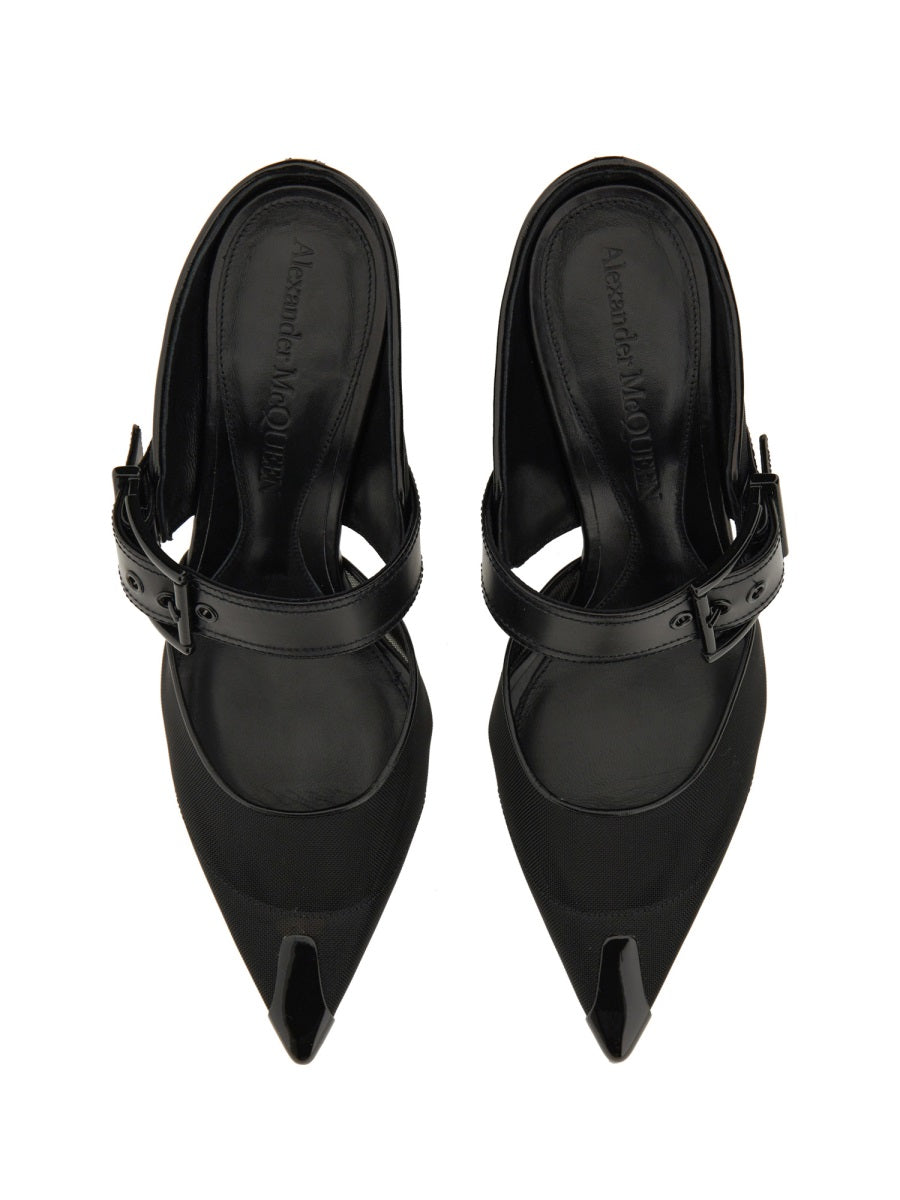Alexander McQueen Shoes? Alexander Mcqueen Women Punk Sandal With Buckle Luxury Lifestyle Designer Footwear