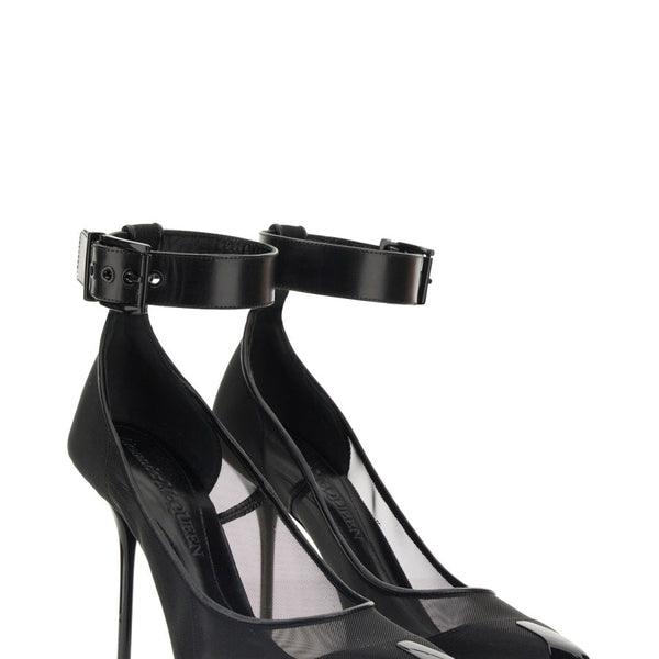 Alexander McQueen Shoes? Alexander Mcqueen Women Punk Pumps With Strap Luxury Lifestyle Designer Footwear