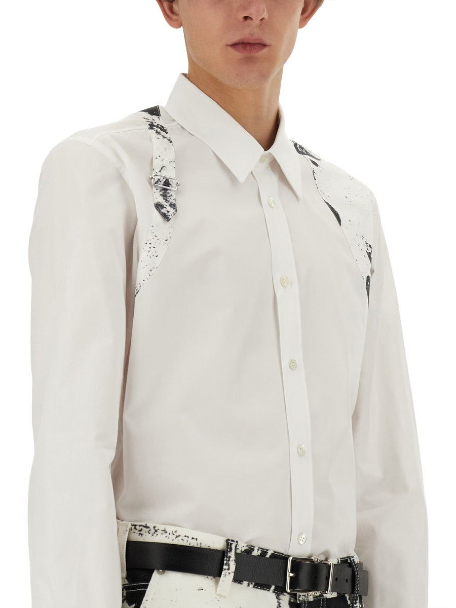 Alexander McQueen Tops? Alexander Mcqueen Men Fold Harness Shirt Premium Designer Casual Top