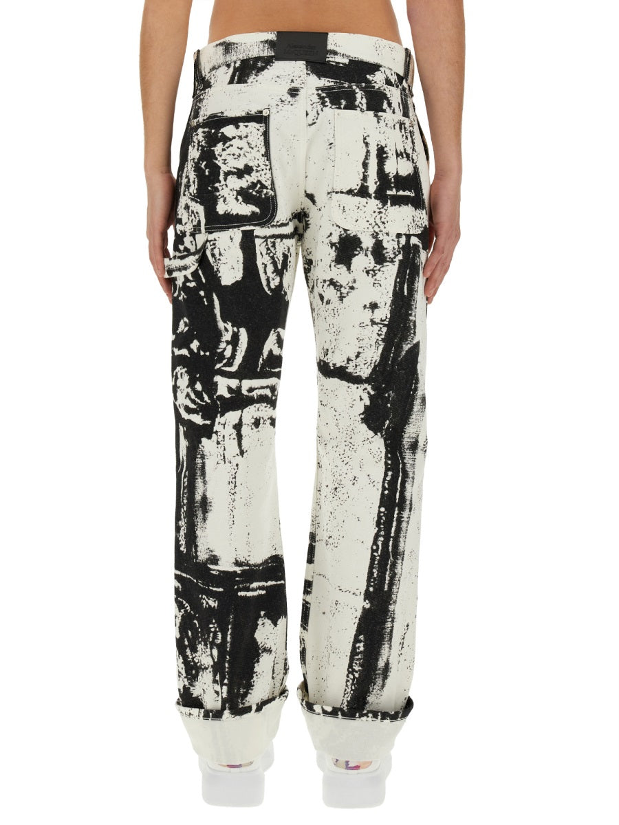 Alexander McQueen pants side profile designer luxury fashion
