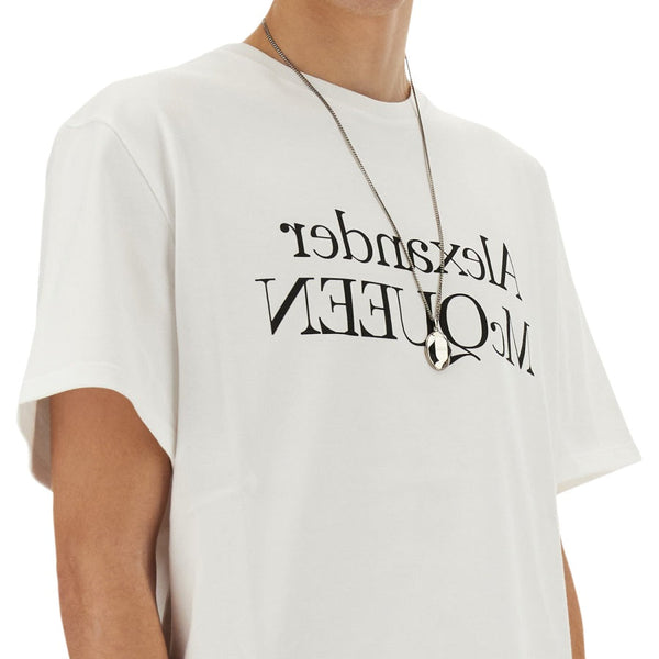 Alexander McQueen T-Shirts? Alexander Mcqueen Men T-Shirt With Logo Casual Everyday Designer Tee
