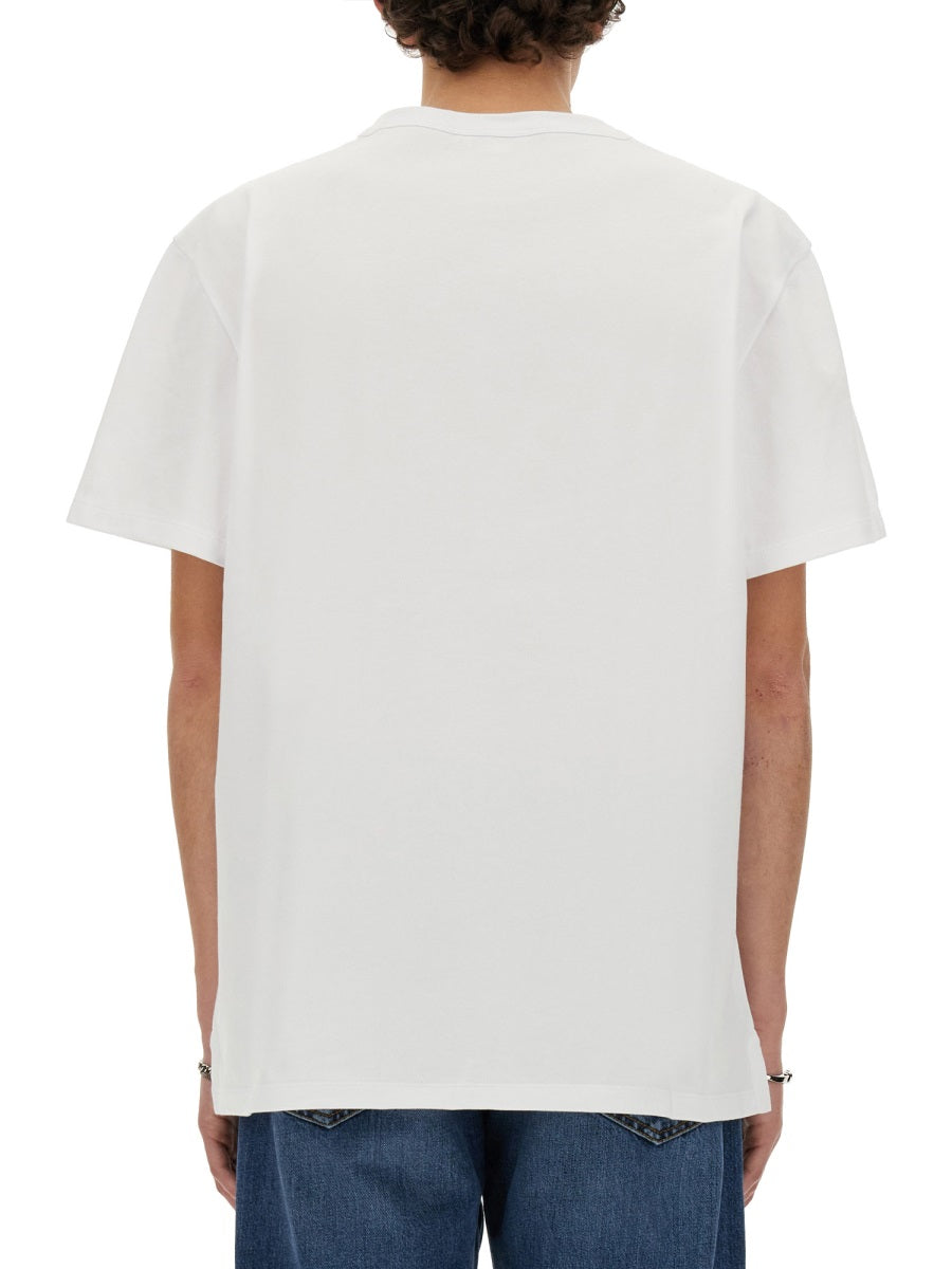 Alexander McQueen T-Shirts? Alexander Mcqueen Men Skull Print T-Shirt Premium Designer Cotton T-Shirt