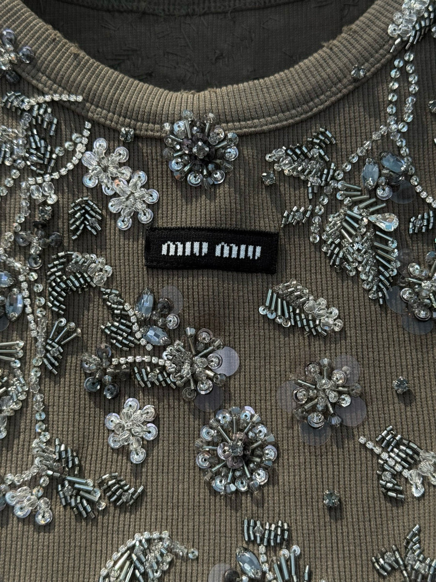 Tops- Miu M Tank Top Premium Designer Casual Top