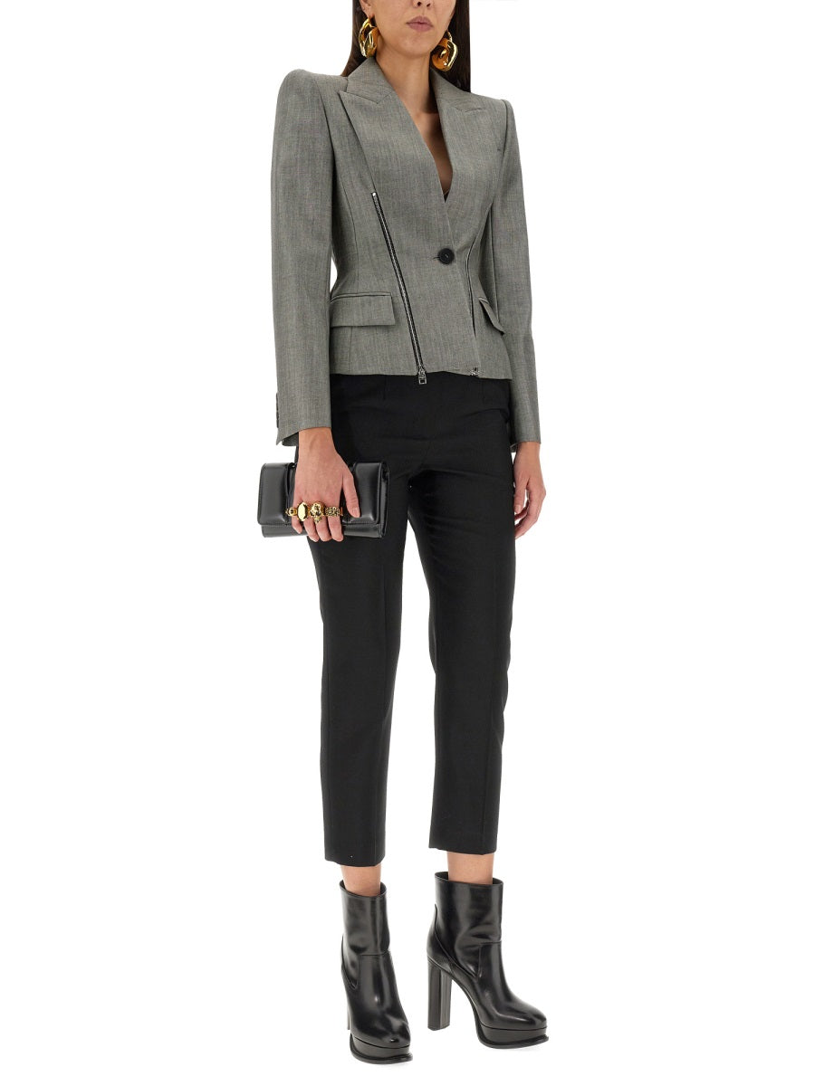 Alexander McQueen Pants? Alexander Mcqueen Women Cigarette Pants Tailored Everyday Designer Pants