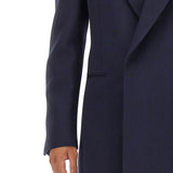 Close-up of Alexander McQueen coats hardware and fine stitching