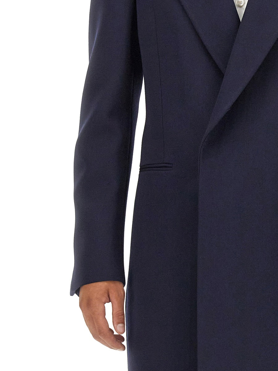 Alexander McQueen Jackets? Alexander Mcqueen Men Double-Breasted Coat Stylish Everyday Designer Outerwear