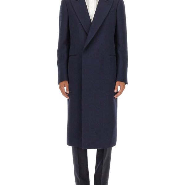 Alexander McQueen Jackets? Alexander Mcqueen Men Double-Breasted Coat Stylish Everyday Designer Outerwear