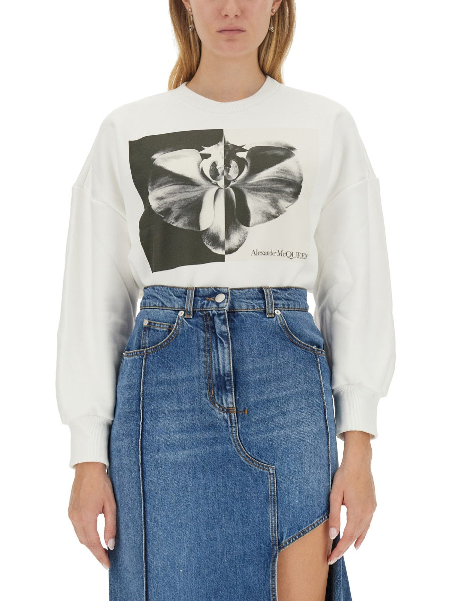 Alexander McQueen Hoodies- Alexander Mcqueen Women Sweatshirt With Logo Comfortable Luxury Streetwear Hoodie