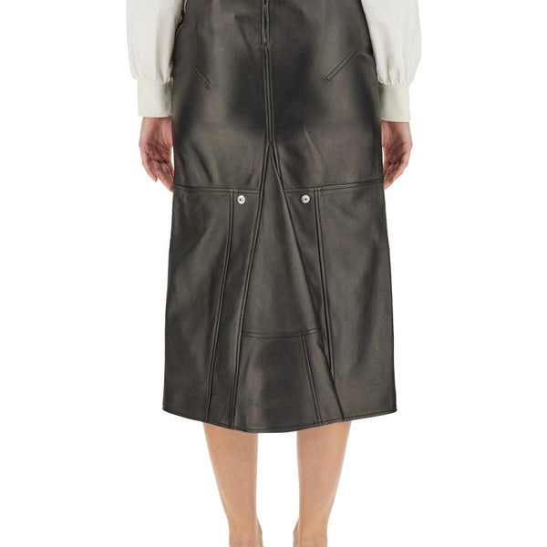 Alexander McQueen Skirts? Alexander Mcqueen Women Midi Skirt Elegant Designer Casual Skirt