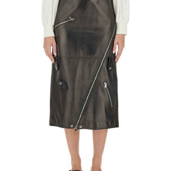 Alexander McQueen Skirts? Alexander Mcqueen Women Midi Skirt Elegant Designer Casual Skirt