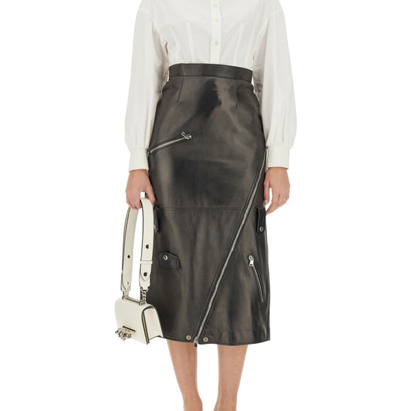 Alexander McQueen premium skirts detail and craftsmanship close-up