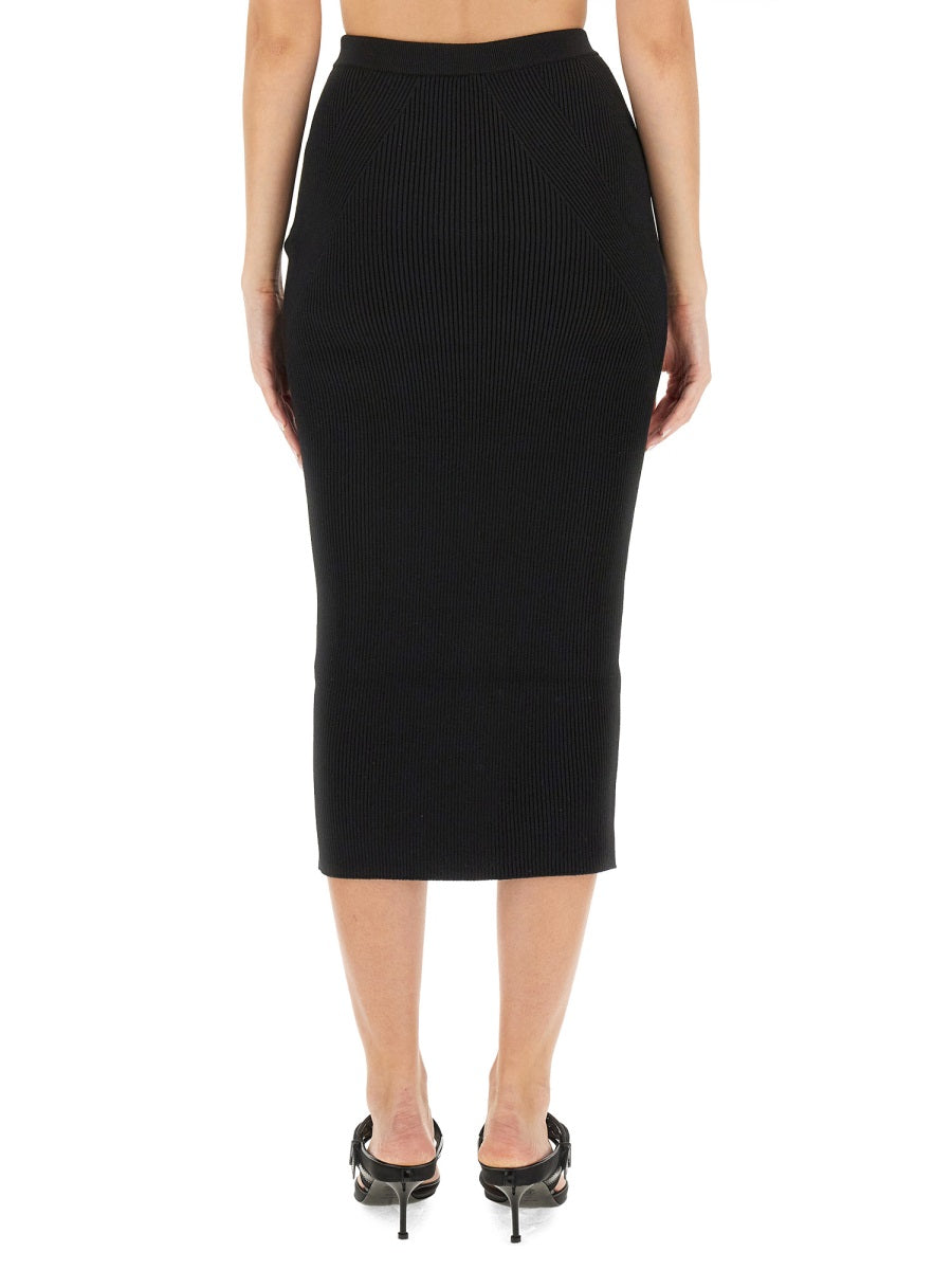 Alexander McQueen skirts side profile designer luxury fashion
