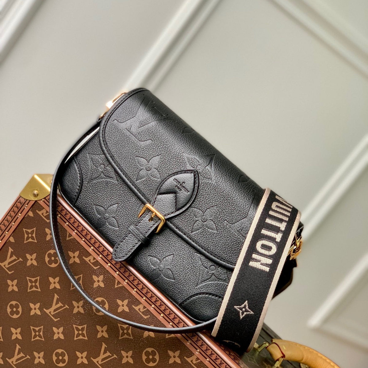 Louis Vuitton Bags- Louis Vuitton Lou Diane Satchel Bag Luxury Designer Leather Handbag