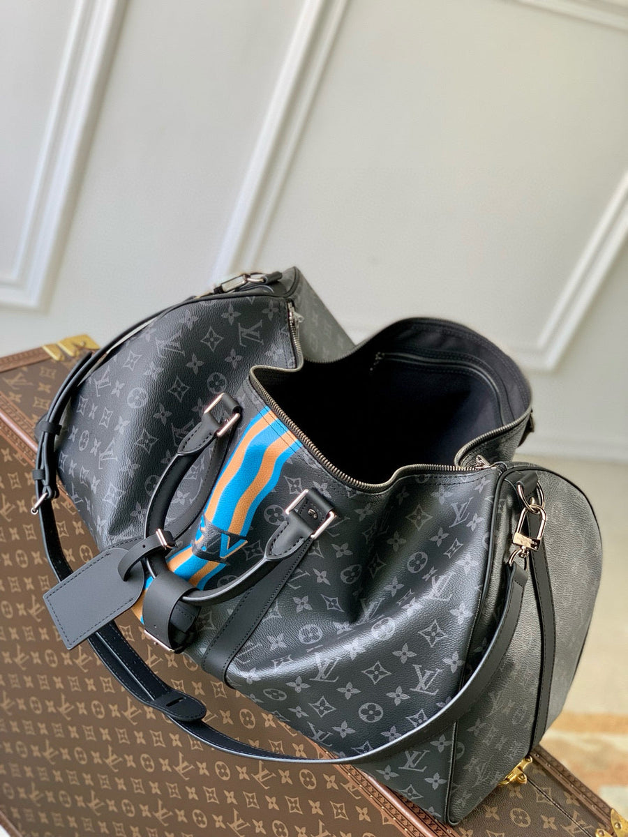 Louis Vuitton Bags- Louis Vuitton Lou Personalised Keepall Bandoulière 50 Bag Luxury Designer Leather Handbag