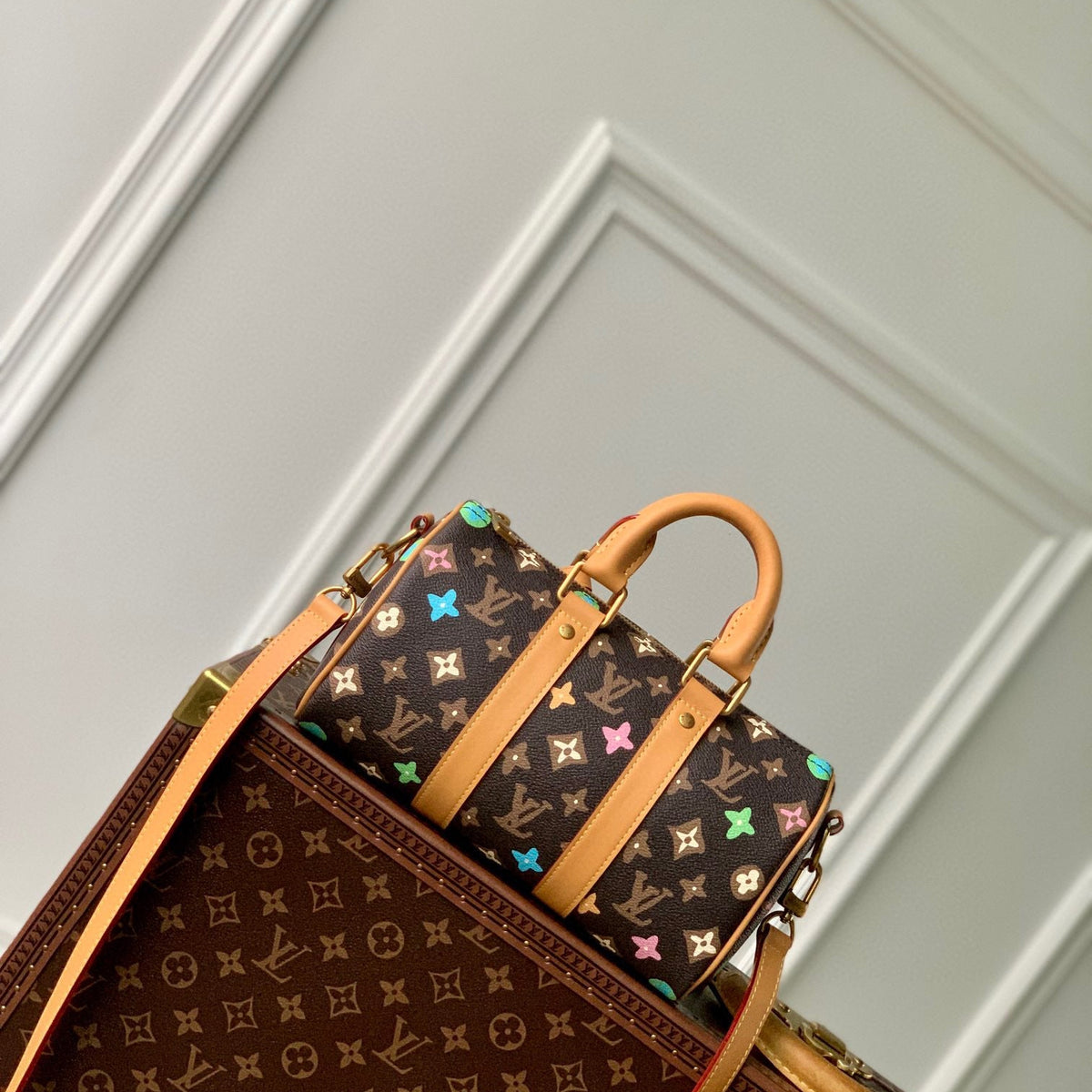 Louis Vuitton Bags- Louis Vuitton Lou Keepall 25 Bag Premium Designer Shoulder Bag