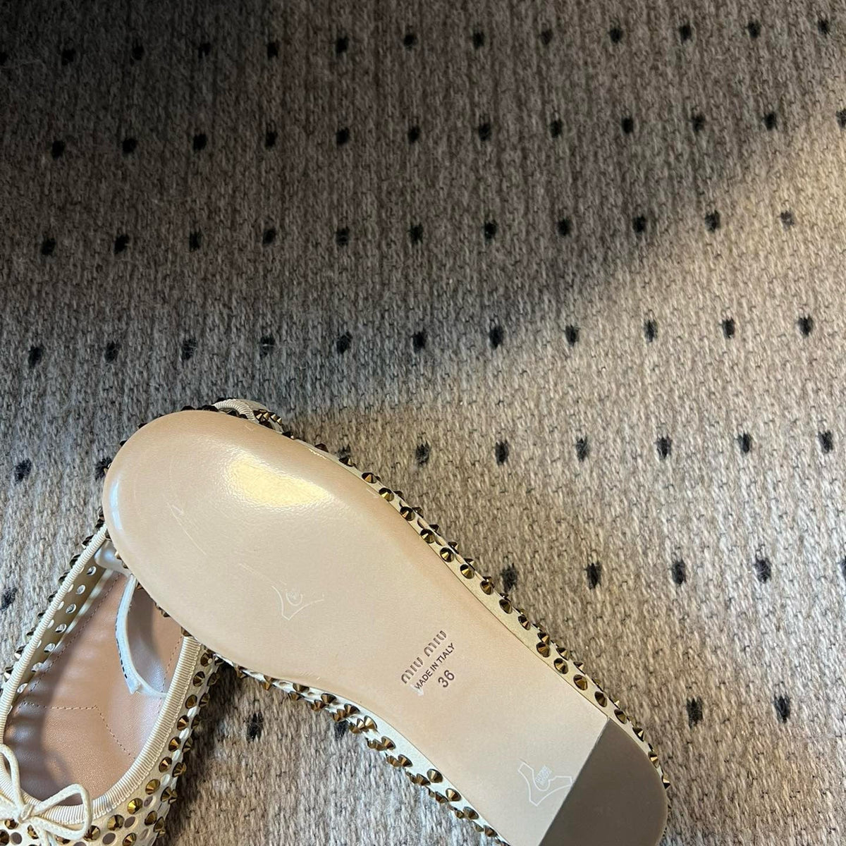 Shoes- Miu M Ballet Flats Premium Designer Casual Shoes