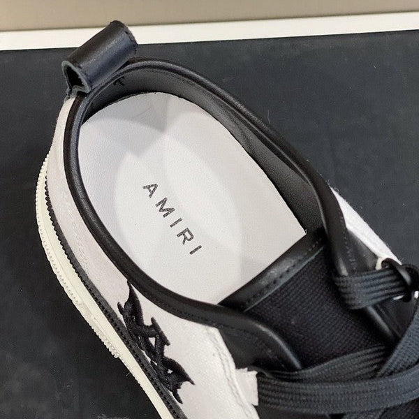Close-up of Amiri sneakers craftsmanship