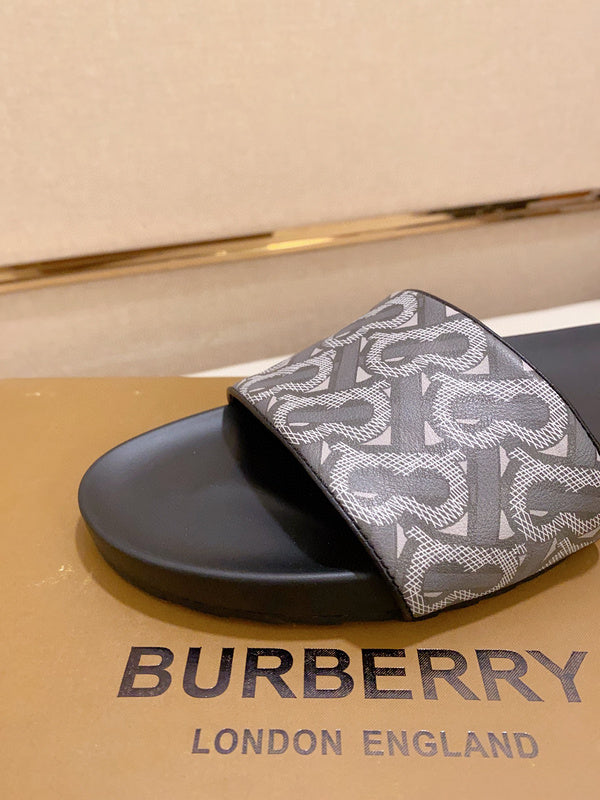 Burberry Beige Slip-On Sneakers - Close-Up Texture View