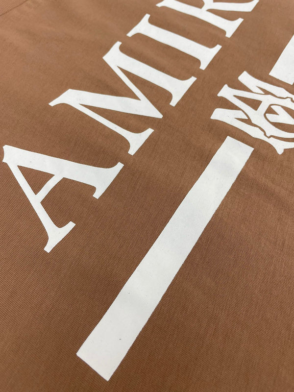 Amiri t-shirt front view designer style
