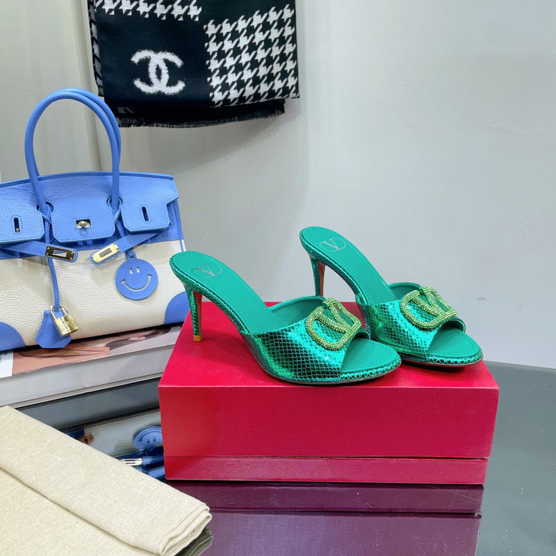 Valentino Garavani luxury shoes detail shot