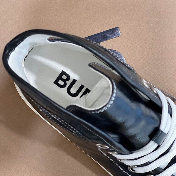 Burberry Chocolate Brown Bow-Detail Flats - Detail Shot of Craftsmanship