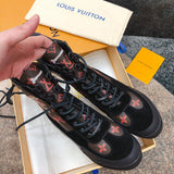 Close-up of Louis Vuitton shoes craftsmanship