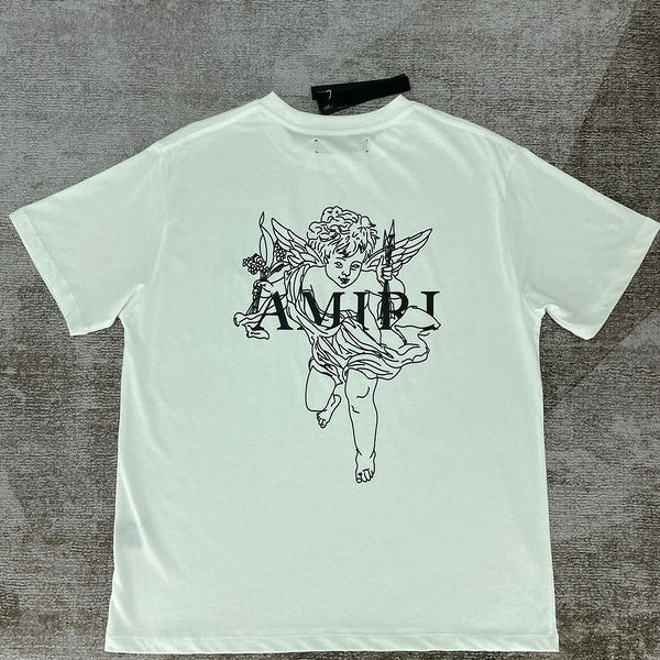 Close-up of Amiri t-shirt craftsmanship