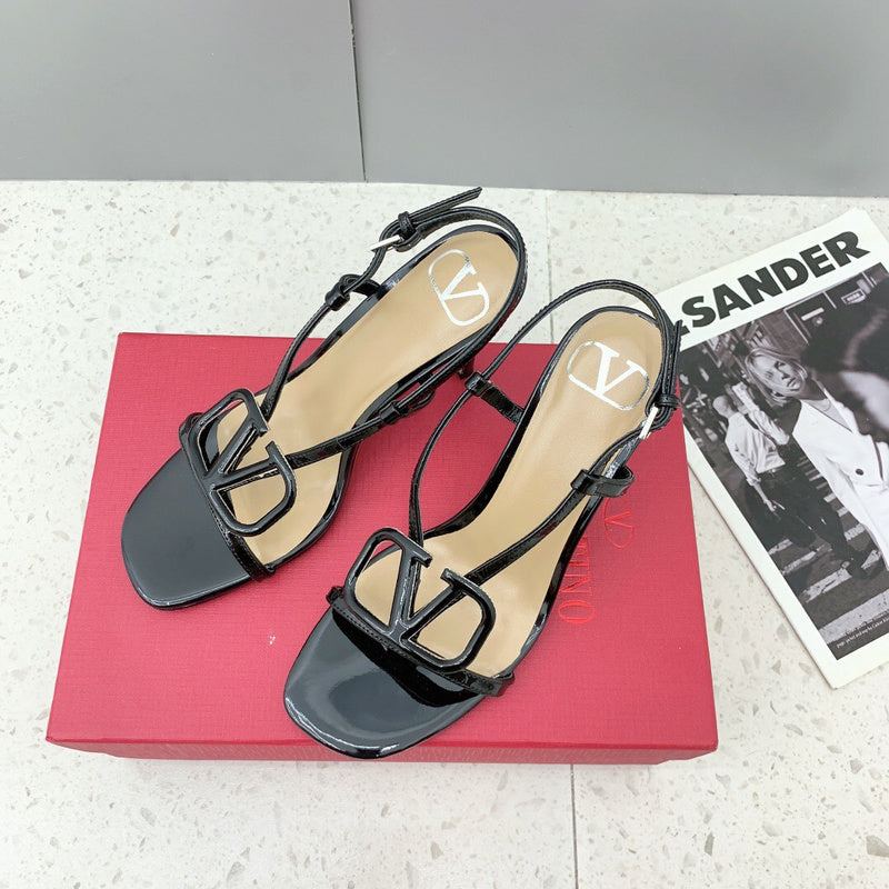 Close-up of Valentino Garavani shoes craftsmanship