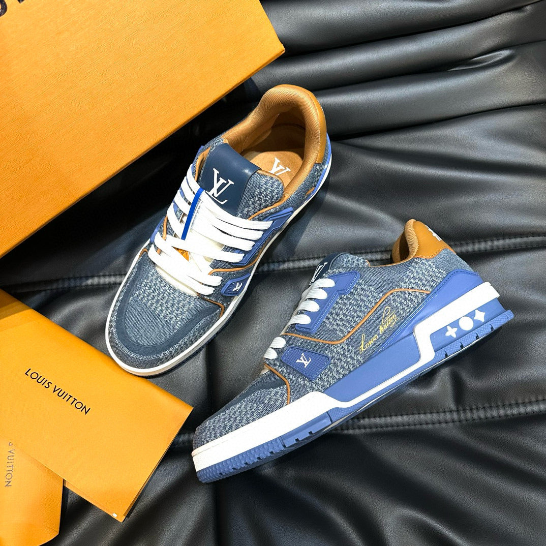 Louis Vuitton Shoes- Louis Vuitton Lou Trainers Comfortable Everyday Designer Shoes