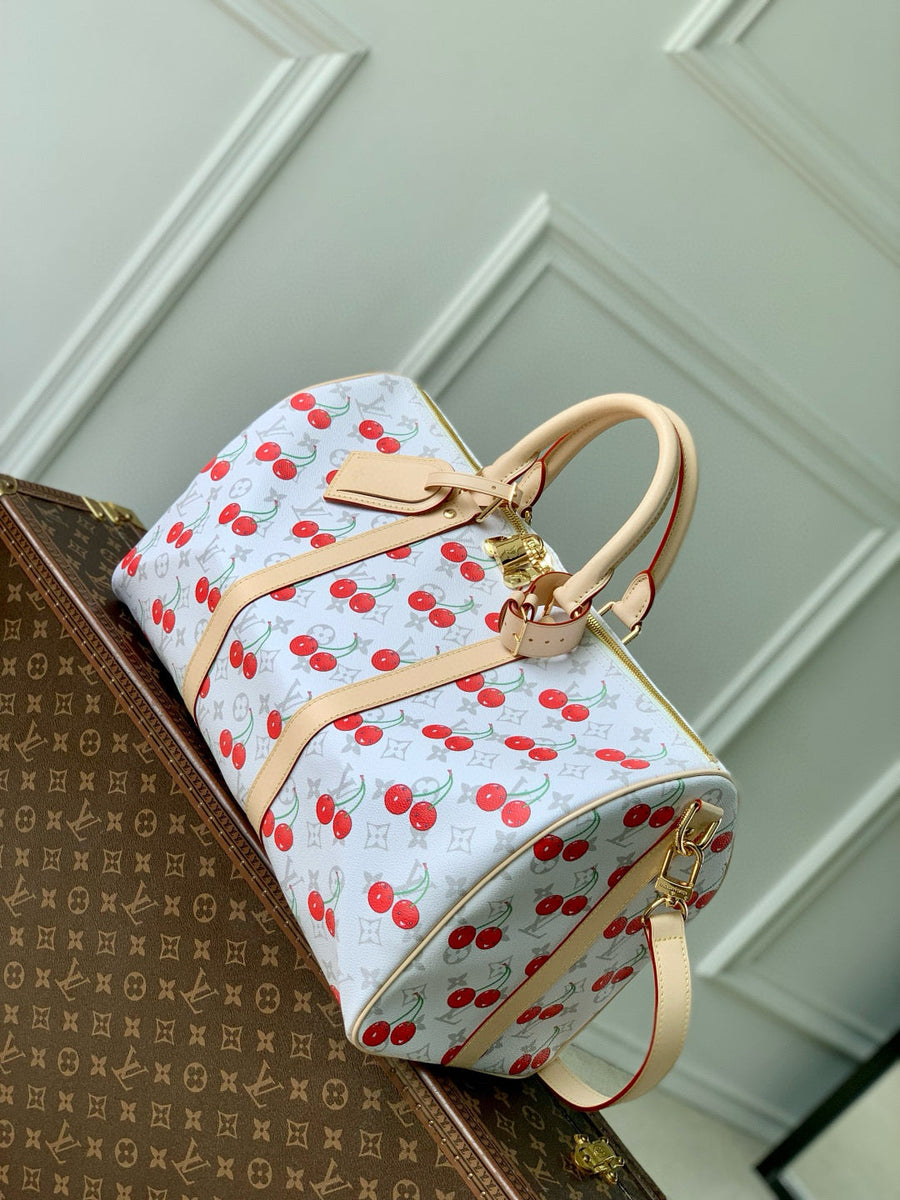 Louis Vuitton Bags- Louis Vuitton Lou x Murakami Keepall 45 Bag Premium Designer Shoulder Bag