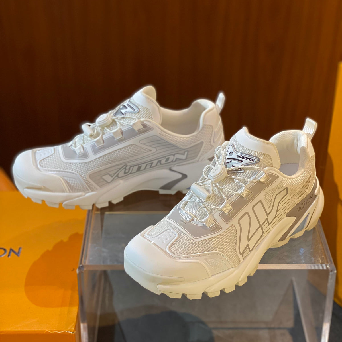 Louis Vuitton Shoes- Louis Vuitton Lou Runner Tatic Sneaker Premium Designer Casual Shoes