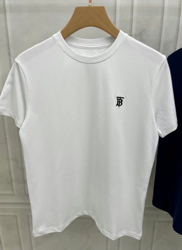 Close-up of Burberry t-shirt craftsmanship