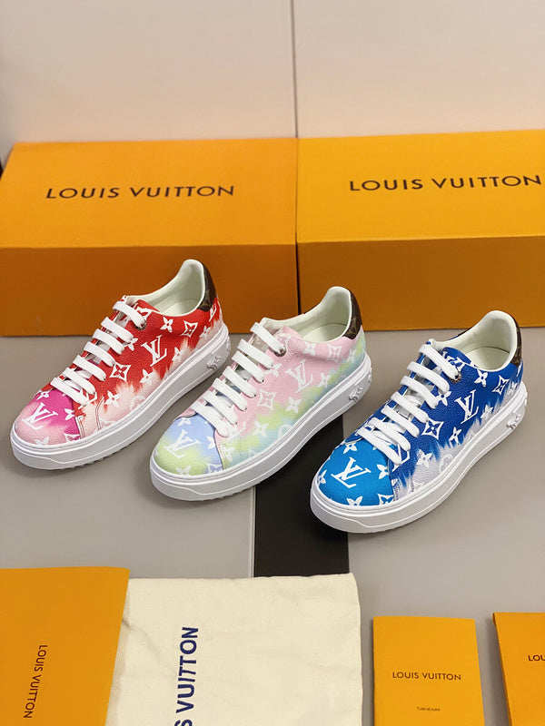Louis Vuitton luxury shoes detail shot