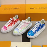 Louis Vuitton luxury shoes detail shot