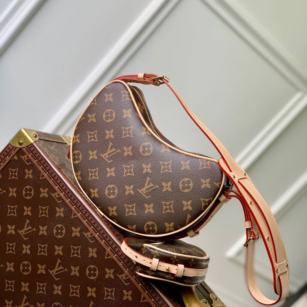 Louis Vuitton Bags- Louis Vuitton Lou Croissant Mm Bag Luxury Designer Leather Handbag