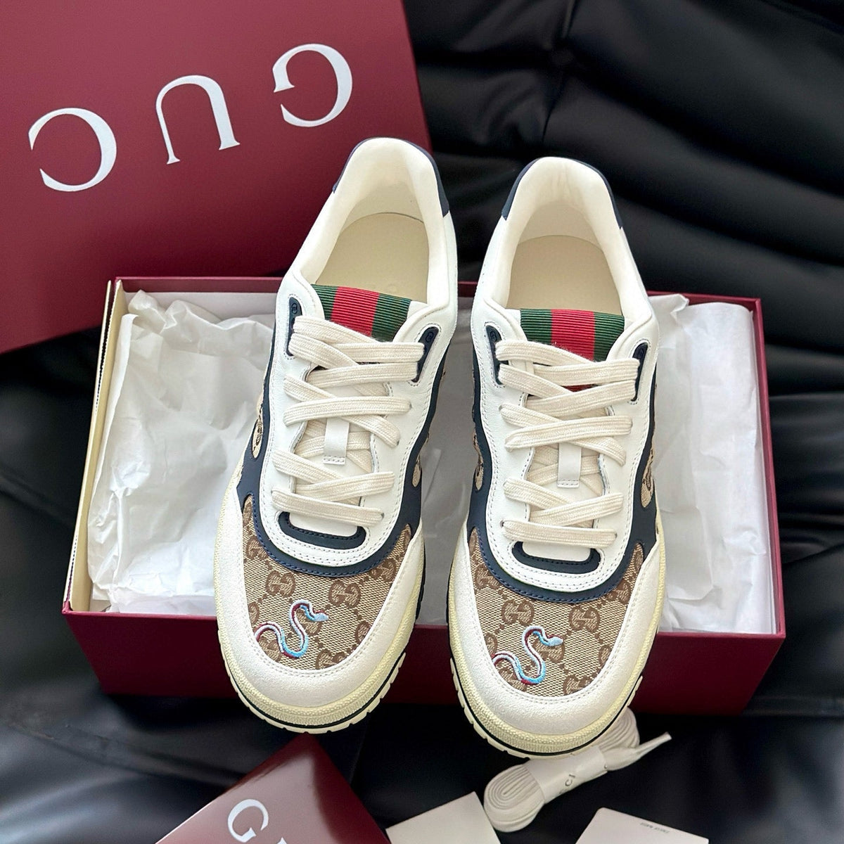 Gucci Shoes- Gucci Re Web Sneaker Comfortable Everyday Designer Shoes