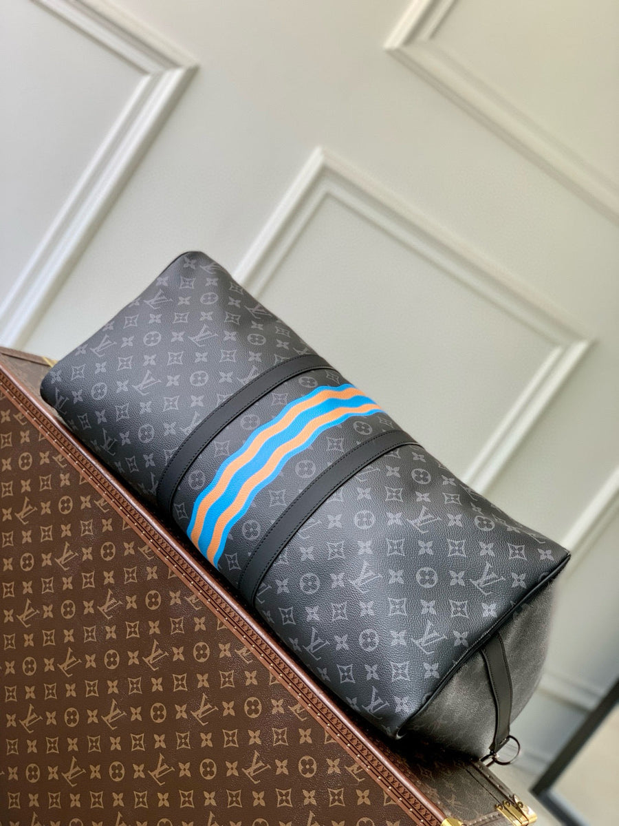 Louis Vuitton Bags- Louis Vuitton Lou Personalised Keepall Bandoulière 50 Bag Luxury Designer Leather Handbag