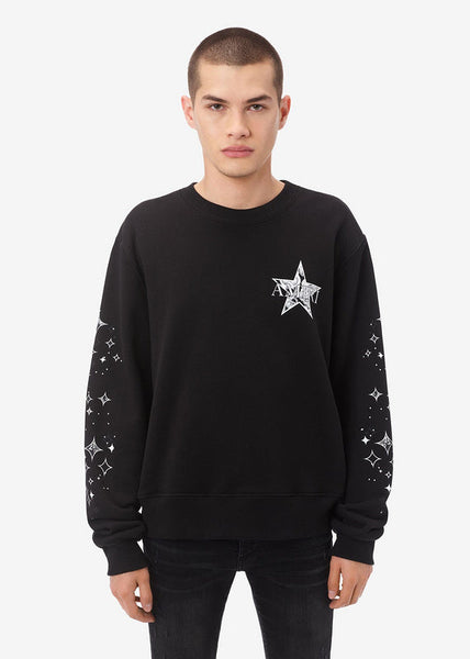 Close-up of Amiri hoodie craftsmanship