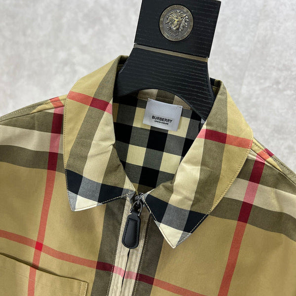 Close-up of Burberry designer clothing craftsmanship