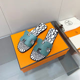 Hermes sandals Style 193 - texture and material detail