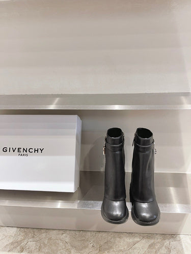 Givenchy Tan Ankle Boots - Full Silhouette View
