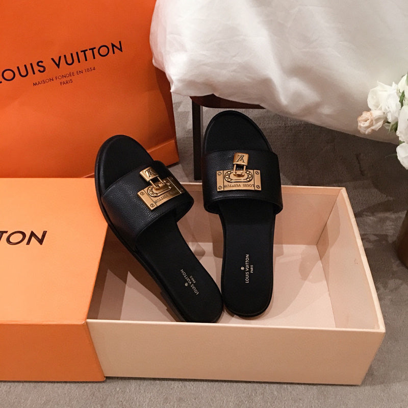 Louis Vuitton luxury shoes detail shot