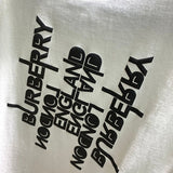 Close-up of Burberry t-shirt craftsmanship