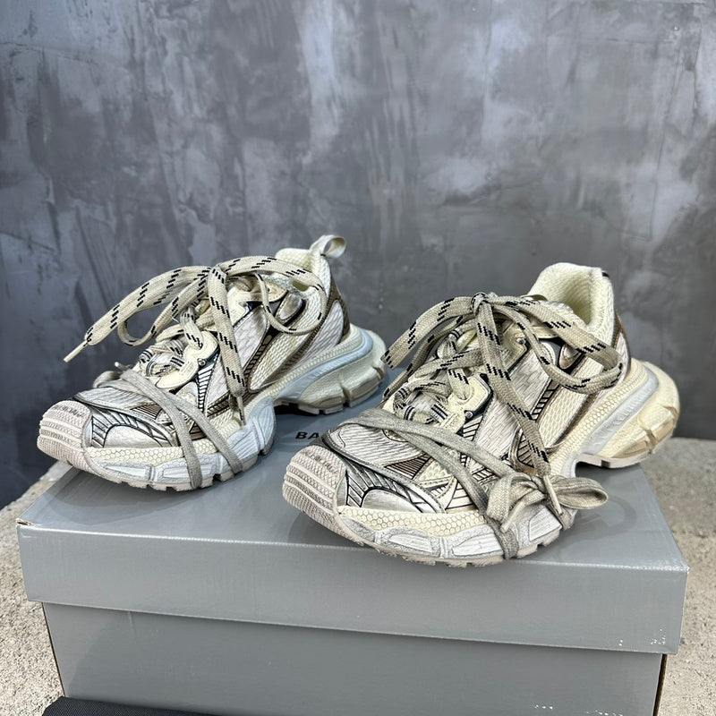 Balenciaga Black Chunky Platform Sneakers - Front View
