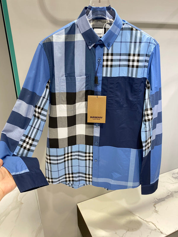 Close-up of Burberry designer clothing craftsmanship