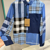 Close-up of Burberry designer clothing craftsmanship