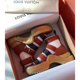 Louis Vuitton Red Slingback Heels - Lifestyle Styling Shot